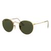 RayBan Vintage Round Frame Green Lenses Metal Round Sunglasses