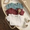 0-4Y Summer Baby Boy Girl Clothes Sets Toddler Newborn Kid Baby Soft T-shirt Shorts Children Outfits Solid Color