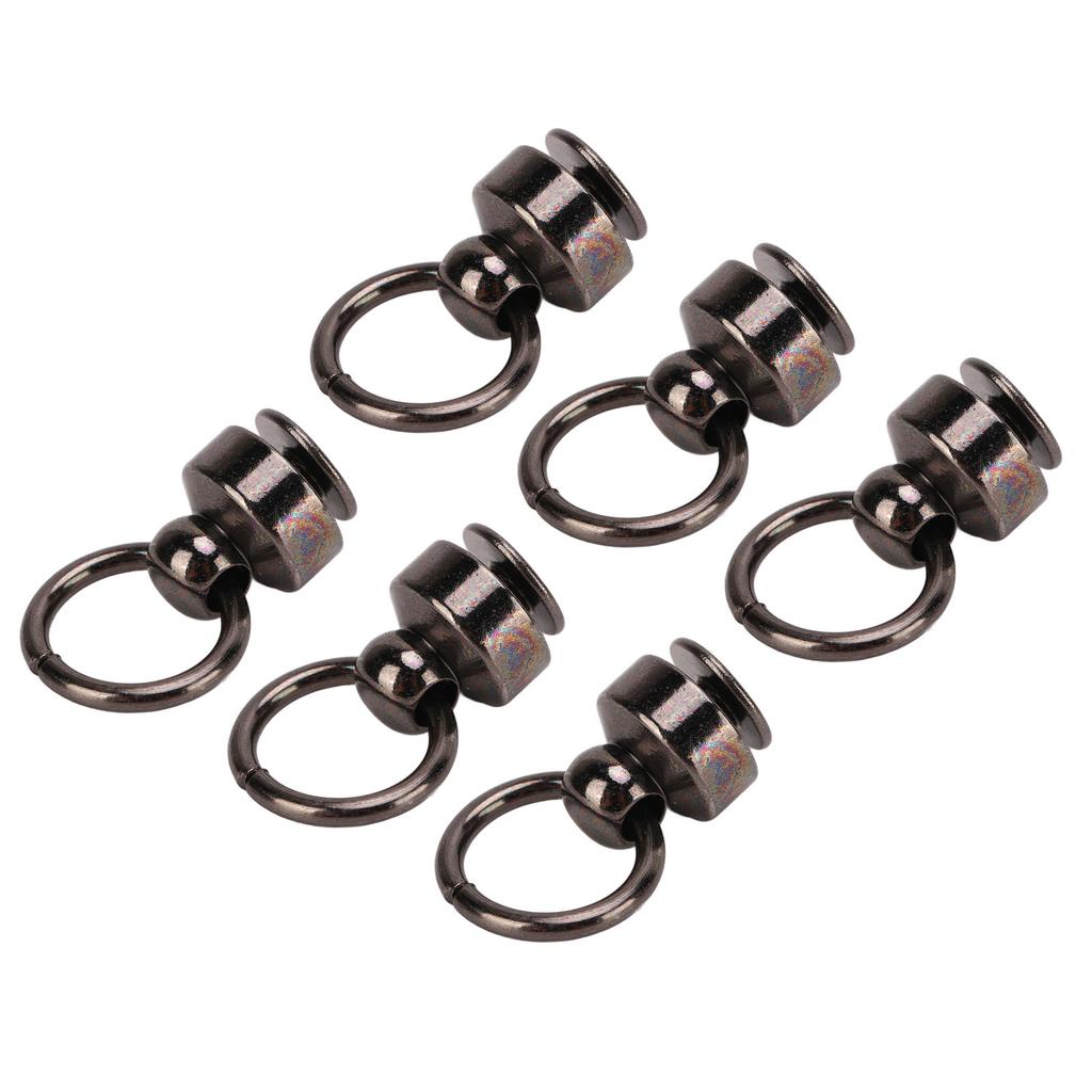 200 Sets Brass Rivets Purse Ball Studs DIY Hand Crafted High Durability Pull Ring Rivet Screw