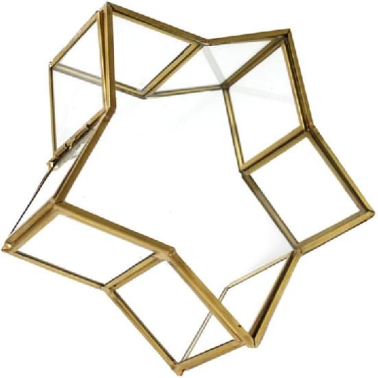 Five-Pointed Star Bottle Coin Jar Star Keepsake Boxes Mini Small Wishing Bottle Glass Jar Ideal Corsage Box for Preserved Flowers Origami Stars