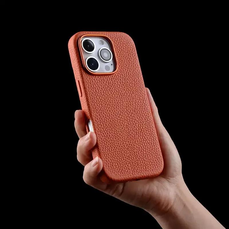 Melkco 100% Натуральная Кожа Чехол для IPhone 16 Pro Max 16 Plus Магнитные Чехлы Премиум Роскошная Коровья Кожа IPhone 16 Защитный Чехол