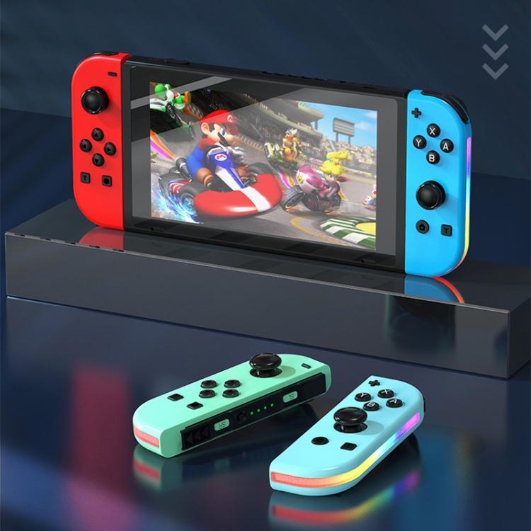 JOY-02 Игровой левый и правый контроллер с RGB-подсветкой, тактильный, Bluetooth геймпад для Switch / Switch OLED / Switch Pro / Switch Lite / Switch Joycon