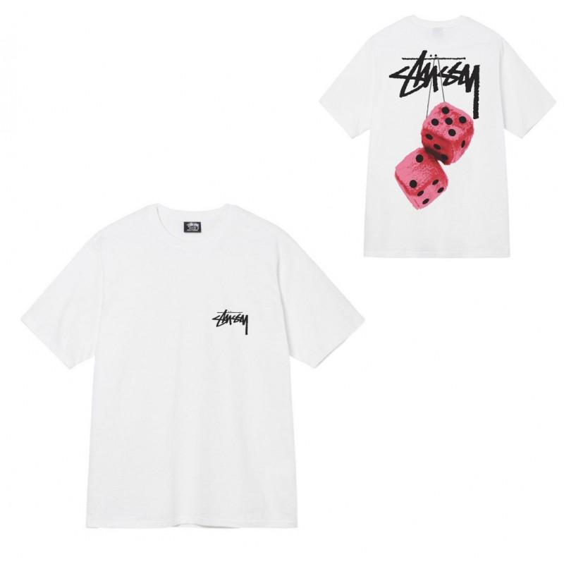 Mens Casual Short Sleeve Cotton T-Shirt With Letter Print Loose Fit Streetwear Style