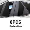 8PCS Car Window Covers For Peugeot 2008 P24 MK2 2020~2024 2021 2022 2023 Black B C Column Pillar Film Stickers Tools Accessories