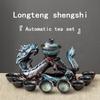 1 Set, Creative Lazy Tea Set, Semi-automatic Dragon Teapot, Magnetic Rotating Water-conducting Tea Set, Chinese Kung Fu Tea Set