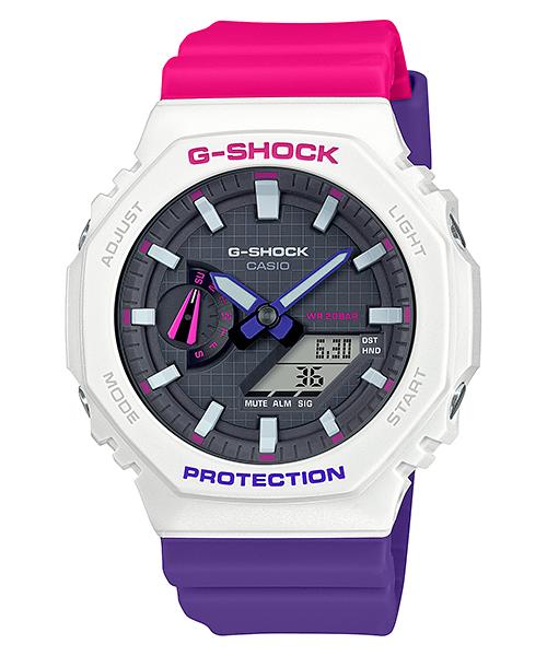 Casio Женские часы Baby-G, смола, 200 м водонепроницаемые, аналогово-цифровые, ударопрочные, кварцевые, GA-2100THB-7A