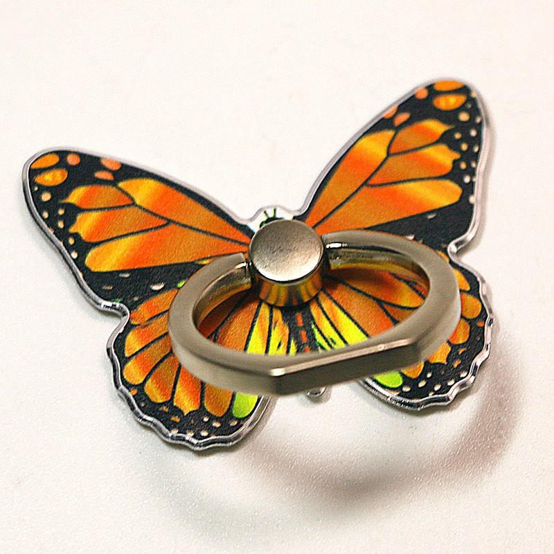 Cartoon Butterfly Painted Ring Holder Phone Grip Stand Mobile Devices