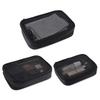 Женская косметичка Женская однотонная на молнии Сетчатая прозрачная Повседневная дорожная портативная мини Сумки для хранения и стирки