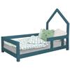 POPPI Children's Cabin Bed 90 X 160 Petrol Green 1