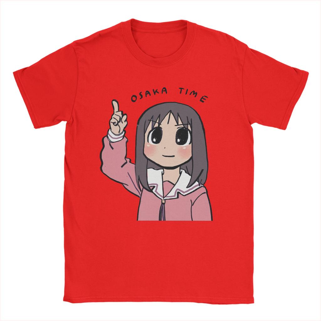 Мужские футболки Osaka Time Ayumu Аниме Azumanga Daioh Винтажные Хлопковые Футболки с Короткой Рукавой Круглый Вырез Одежда Печать