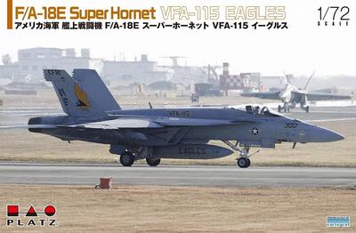 PLATZ Масштаб 1/72 Американский палубный истребитель F/A-18E Super Hornet VFA-115 Eagles AE-47 Пластиковая модель с фототравлеными деталями (Самолет)