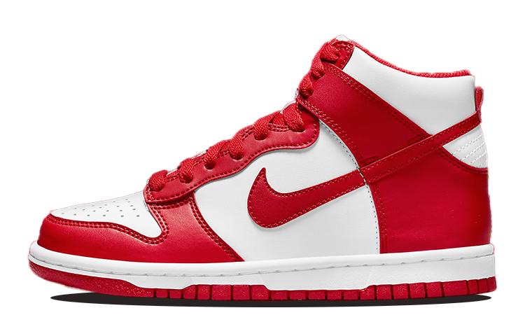 Nike Dunk High Championship Белый Красный Белая бирка на языке GS DB2179-106