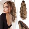Synthetic Drawstring Ponytail Long Wavy Curly Ponytail Natural Claw Clip In Pony Tail Hair Extensions Ponytail For Women Daily Use