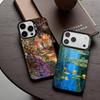 Чехол для телефона C-Claude-M-Monet-T для iPhone17,16,15,14,13,12,11 Plus,Pro Max Черный Конфетный Посеребренный Чехол