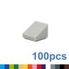 Высококачественный 100 шт. Самостоятельная сборка Высококачественный Строительный Высококачественные Кубики Высококачественная Фигурка Высококачественный Гладкий Высококачественный Скошенный Строительный Элемент