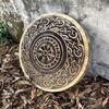 Medieval Wooden Shield Viking Round Carving Cosplay Knight Battle Wall Décor