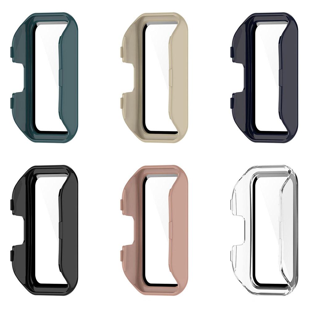 Защитный чехол из ПК + закаленного стекла для Huawei Band 8, полноэкранный защитный чехол, рамка-бампер