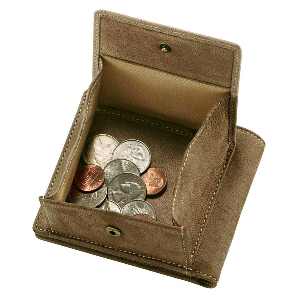 Мужской кошелек бифолд из верблюжьей кожи Snovist с бесплатной персонализированной гравировкой (01.Коричневый)