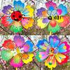 1Pcs Cartoon Flower Shaped Insect Handheld Windmill Home Garden Decoration Wind Spinner Whirligig Yard Decor Outdoor Kid Toy