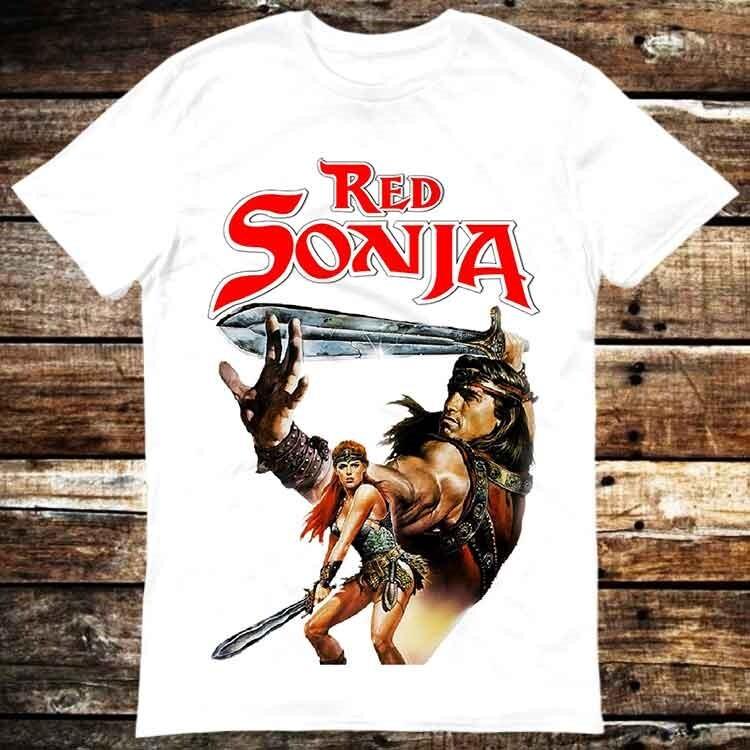 Red Sonja Schwarzenegger 80s Movie Film Conan T Shirt 6352 Unisex T-Shirt