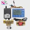 Auto-Shutoff Digital Flow Meter with 6-Point Copper Water Flow Sensor and Solenoid Valve