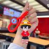 Cartoon One Piece Keychain: PVC Figurine Charm for Bags & Cars, Cute Gift