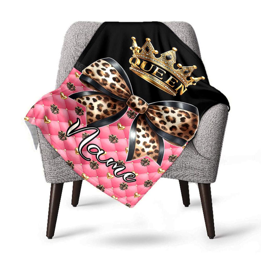 Queen Leopard Print Customized Blankets Soft Cozy Lightweight Allseason Blanket For Picnics Sofas Offices Beds Living Rooms Perfect Gift For Birthdays