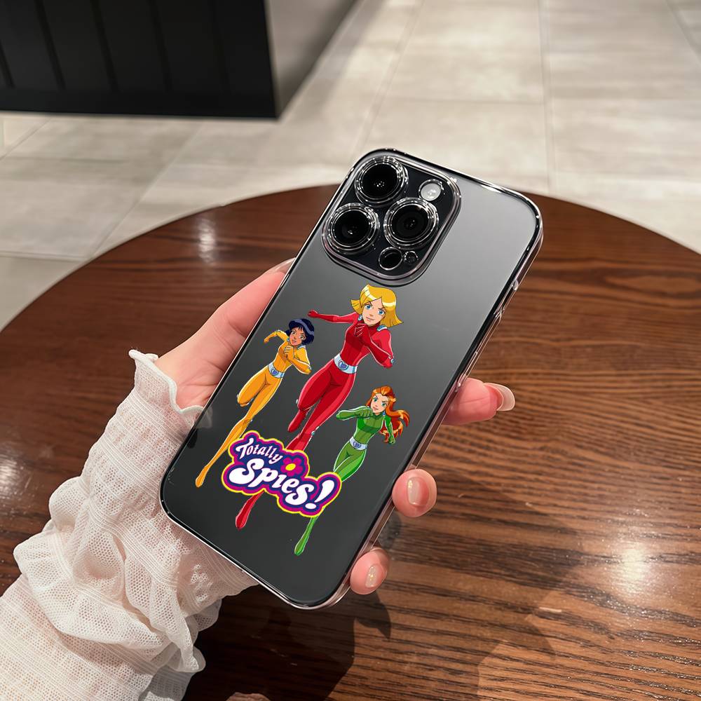 Чехол для телефона Totally Spies Для IPhone 17 16 15 14 11 Pro Max 13 12 Mini 17Air 16e Ударопрочный Мягкий Прозрачный Чехол Coque