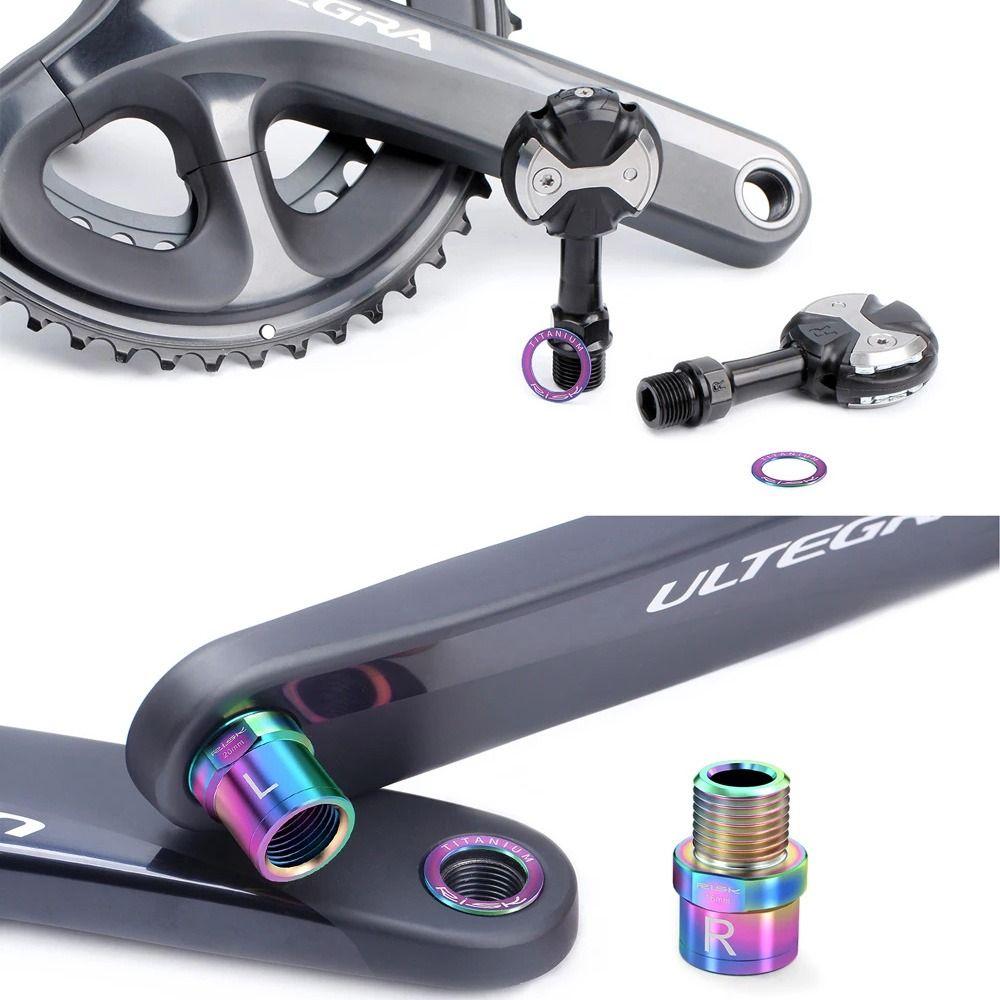 2PCS Titanium Bicycle Pedal Washer OD 20mm Bicycle Crank Protection Ring For Mountain Bike Road