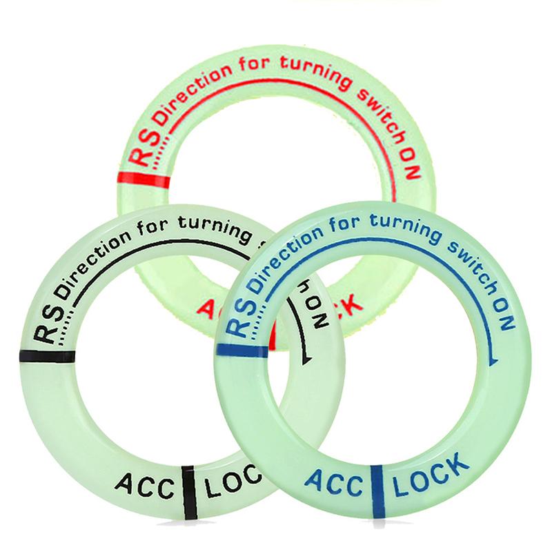 Наклейки-кольца с ночным свечением на замок зажигания автомобиля, ключ, автомобиль, мотоцикл, 3D наклейка, украшение, флуоресцентные наклейки, автоаксессуары