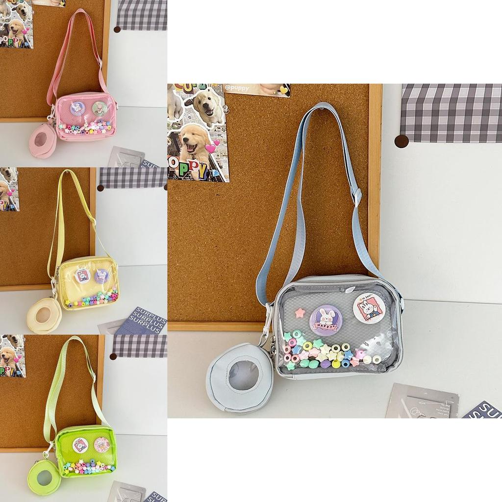Girl Pvc Small Crossbody Bag With Zipper Pocket For Daily Casual Use