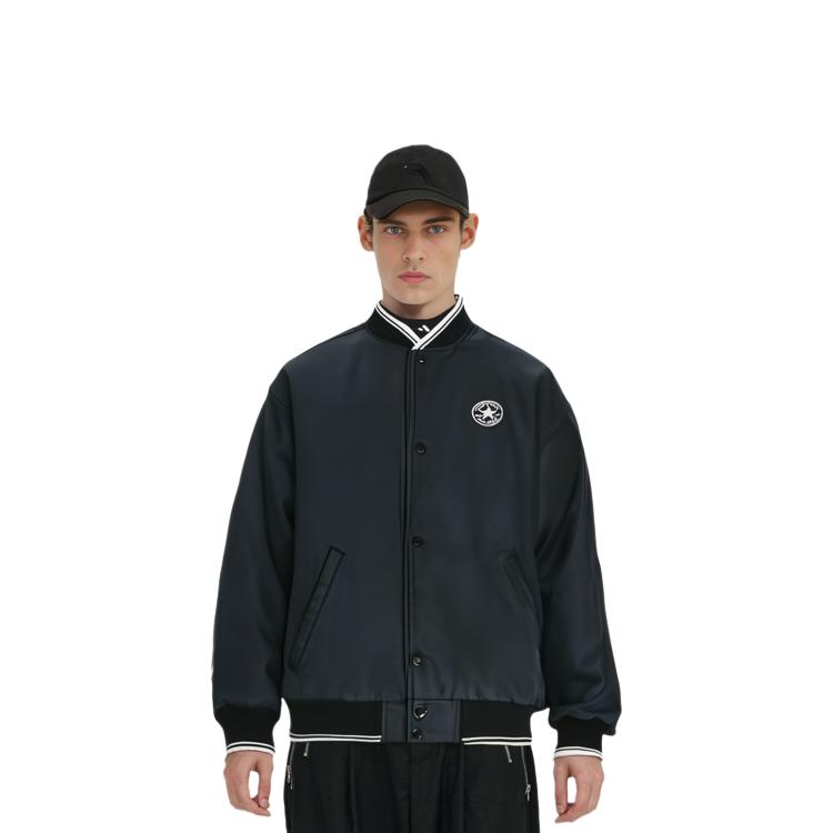 Converse Мужская пуховая куртка CHUCK VARSITY Черная 10025987-A01