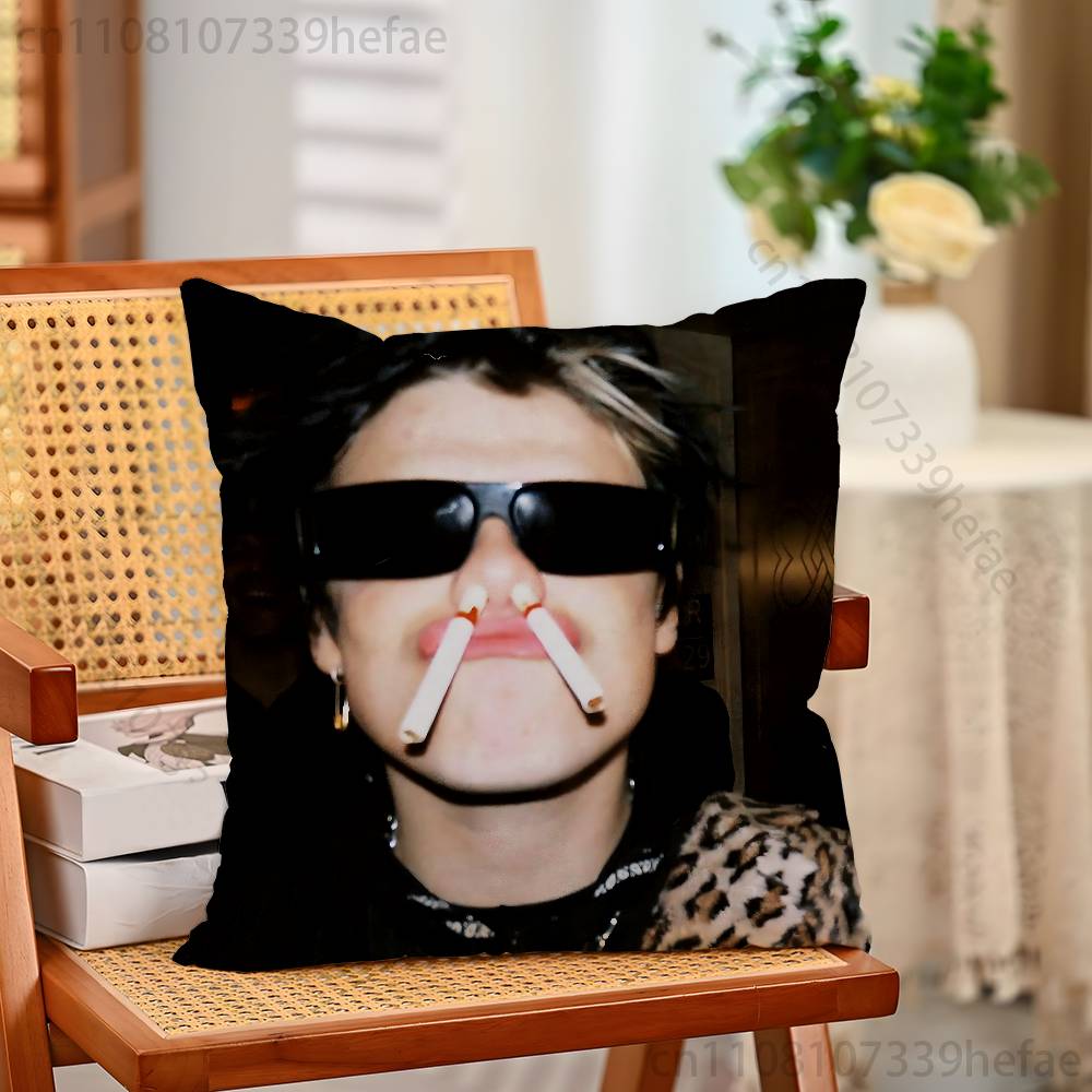 YYungblud Singer YB Print Polyester Pillow Case for Valentine gift Home Sofa Cushion Cover Decoration Custom