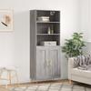 Highboard Gray Sonoma 69.5 x 34 x 180 cm Particleboard