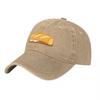 Bread Lover Cotton Washed Baseball Cap Classic Black Hat with Embroidered Loaf Design Casual Streetwear Accessory for Daily Wear