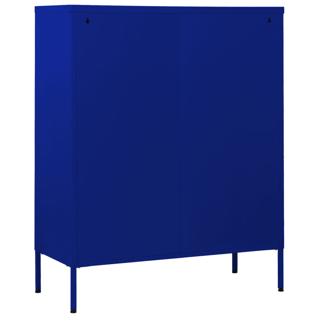 Blue Navy Sideboard 80 x 35 x 101.5 cm Steel