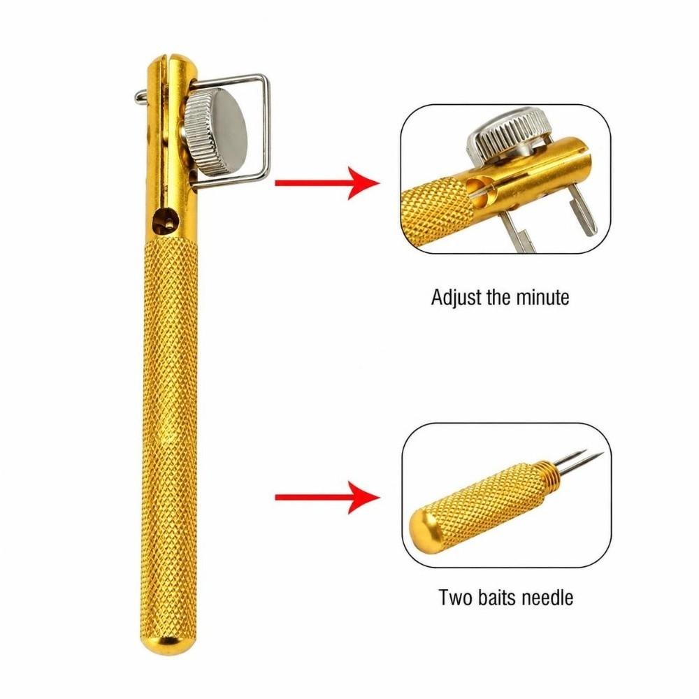 3 Sets 11cm Fishing Knot Tying Tool Aluminum Alloy Fishing Line Tie Tool Fishing Accessories
