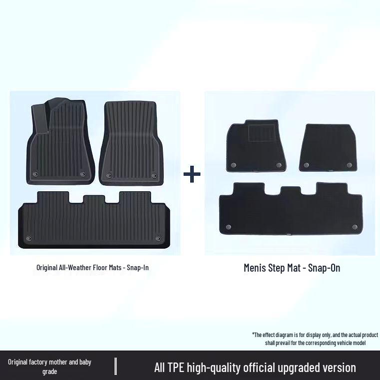 Tesla Model 3/Y Full Surround TPE Floor Mat - Interior Modification Accessories