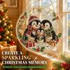 Christmas Day Art Decoration Pendant Creative Round 2d Acrylic Catcher D 30CM
