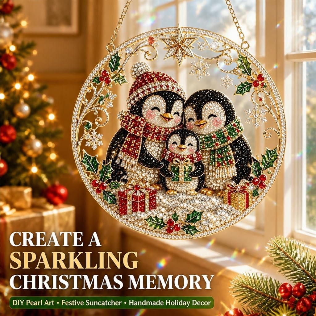 Christmas Day Art Decoration Pendant Creative Round 2d Acrylic Catcher D 30CM