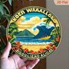 Ретро жестяная вывеска Kona Brewing Vintage Big Wave 8x8 дюймов, Металлическое настенное украшение