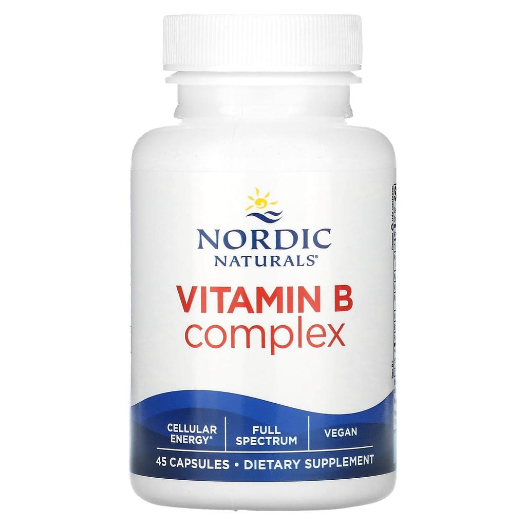 Nordic Naturals, Комплекс витаминов B, 45 капсул