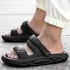 Men's Summer Soft Sole Comfortable Casual Sandals Fashion Simple Lightweight Slippers Outdoor Anti Slip Waterproof Beach Shoes