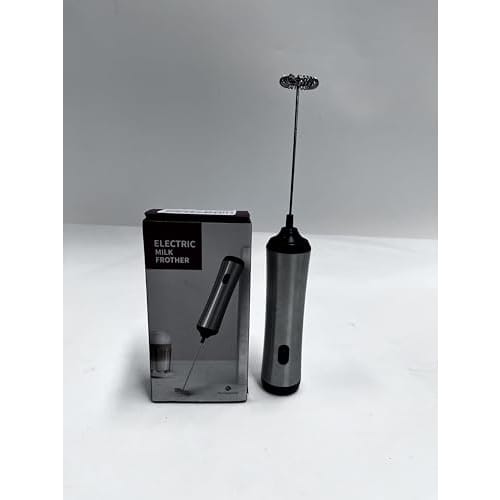 Handheld Coffee Frother, USB Rechargeable Hand Frother, Adjustable Handheld Milk Frother for Cappuccino, Hot Chocolate, Milkshakes, and Egg Mixes, Sil
