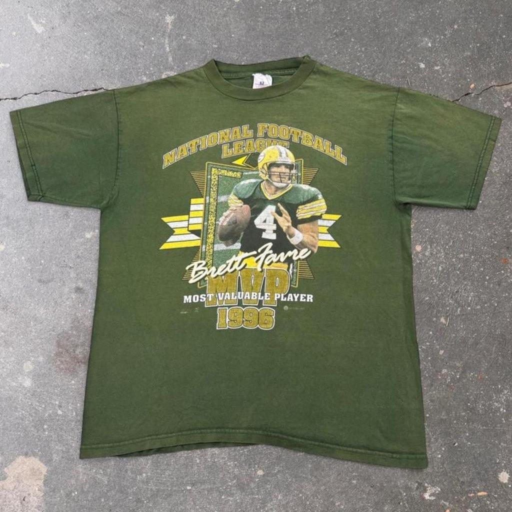 1996 Brett Favre NFL MVP Green Bay Packers Tee | Large
