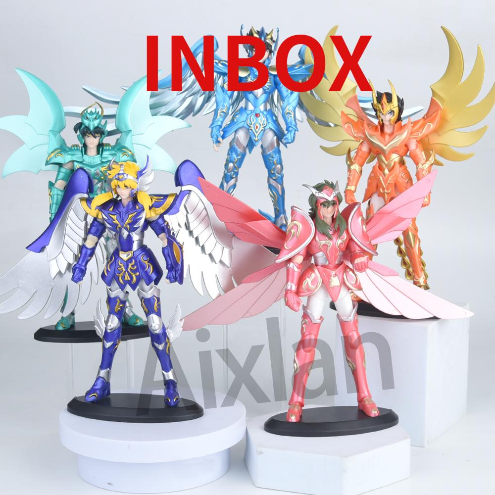 Aixlan 5 шт. КОЛЛЕКЦИЯ Фигурка Saint Seiya Бог Тэнма Бог Хёга 19 см Фигурка Saint из ПВХ Фигурка Аниме Подарок на День Рождения Коллекционная фигурка