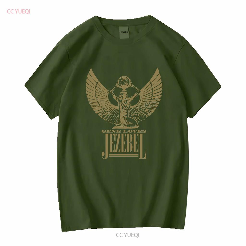 Gene Loves Jezebel Великолепная футболка винтажная стираная топ для повседневной носки унисекс мужской дышащий с принтом универсальный повседневный