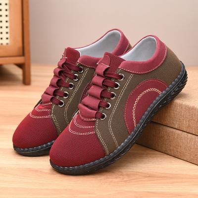Старые ******* тканевые туфли женские ****** и осень новые туфли для мамы легкие нескользящие туфли для ходьбы удобная s**t подошва на одном педале повседневные туфли