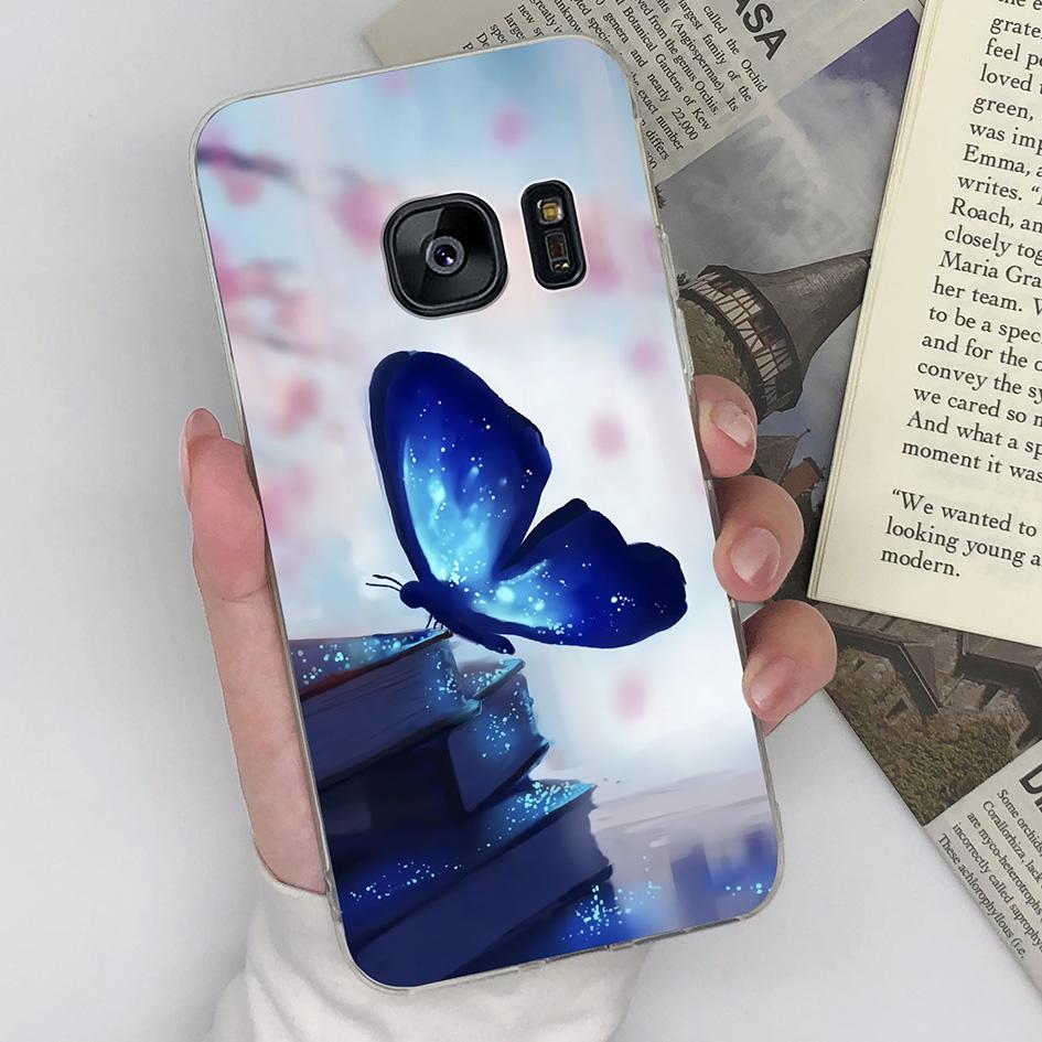 Для Samsung Galaxy S7 edge Чехлы Обложки Роскошные Прозрачные Мягкий Силикон Прозрачная Защита Камеры Для Samsung S7edge Fundas Capas