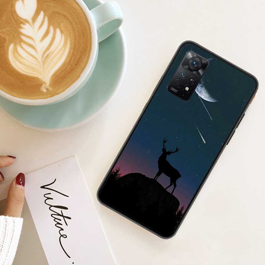 Чехол для телефона Shooting Elk in The Sunset Forest для Redmi Note 13 Pro 5G Plus 12 12C 10 10A 10C 9 9A 9C 9T 8 8A K60 K70 Pro Xiaomi